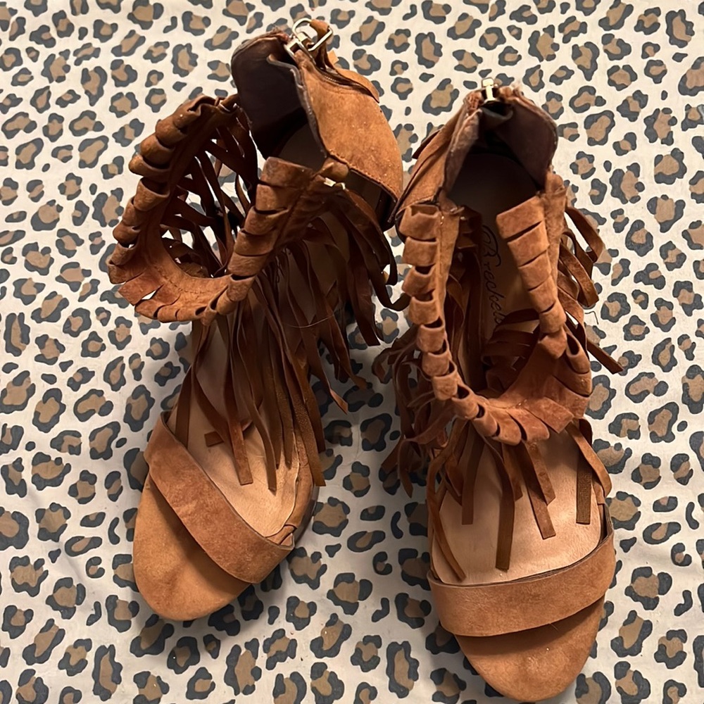 Moccasin High Heel Sandal